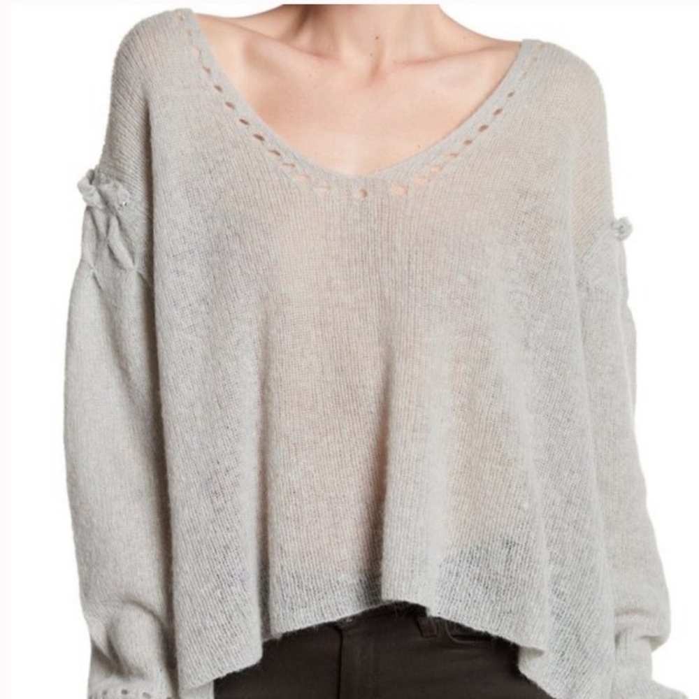 WILDFOX Sissy Hi-Lo Knit Sweater Size Small